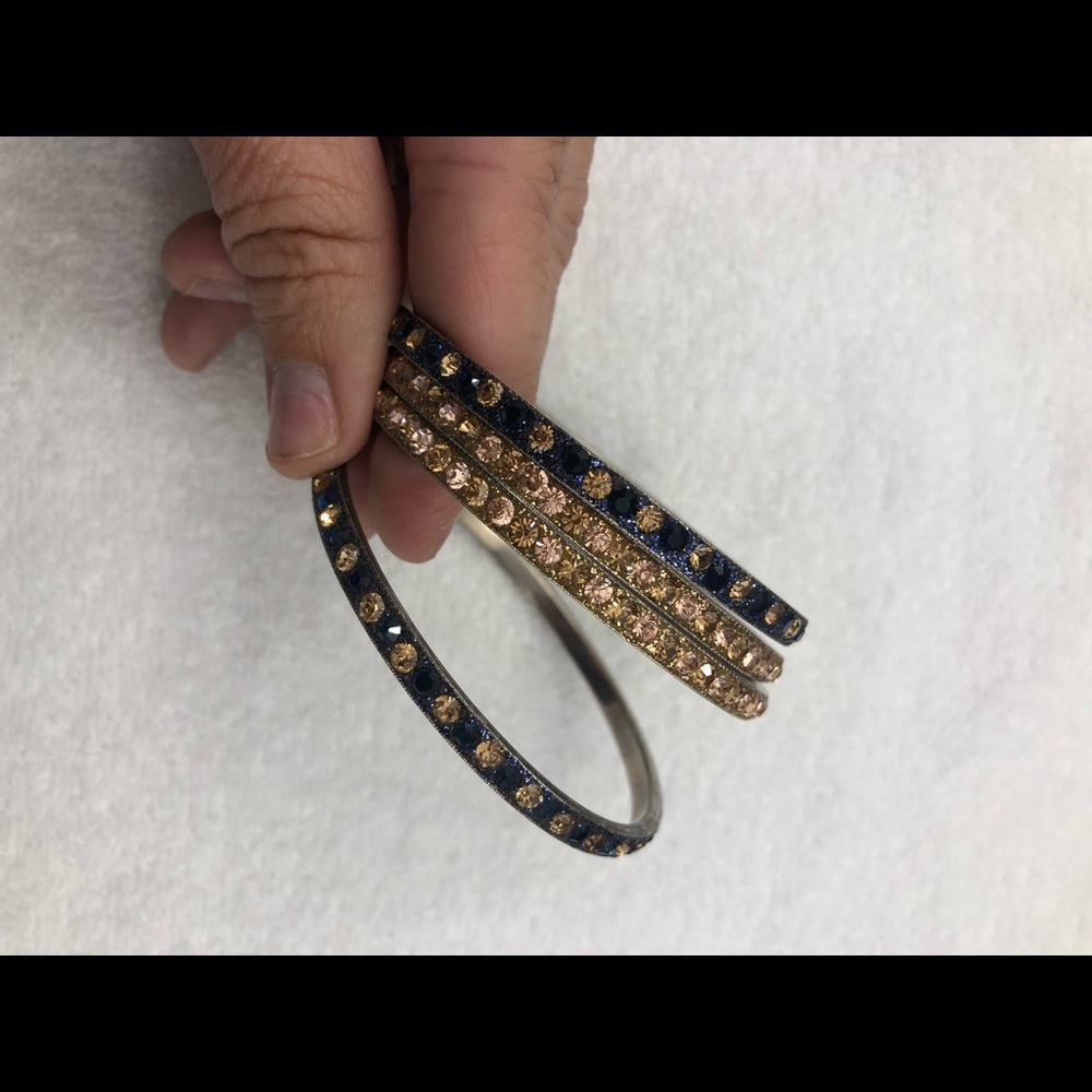 Navy/Rose Gold Bangles